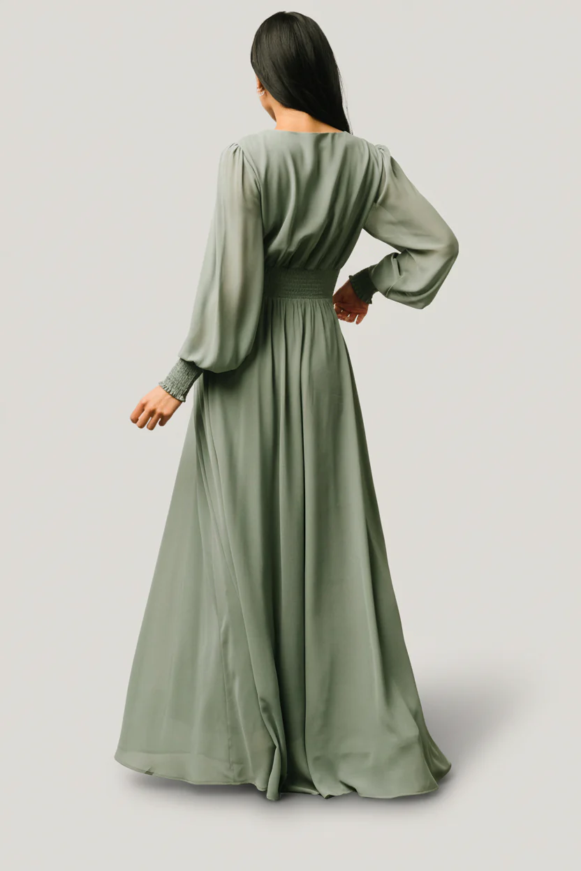 Olivia Maxi Dress | Eucalyptus - Image 4
