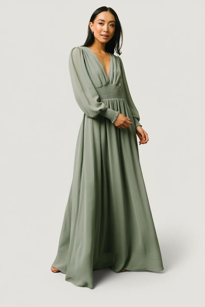 Olivia Maxi Dress | Eucalyptus - Image 8