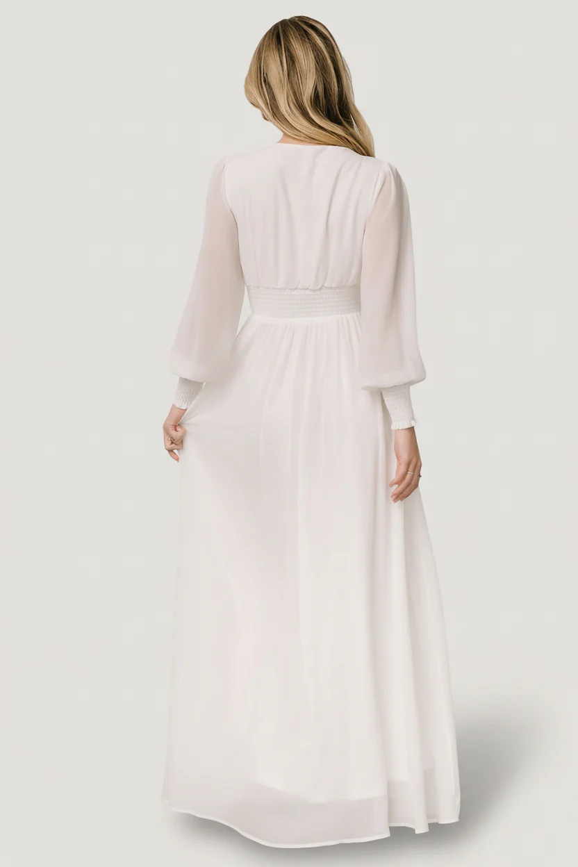 Olivia Maxi Dress | White - Image 3