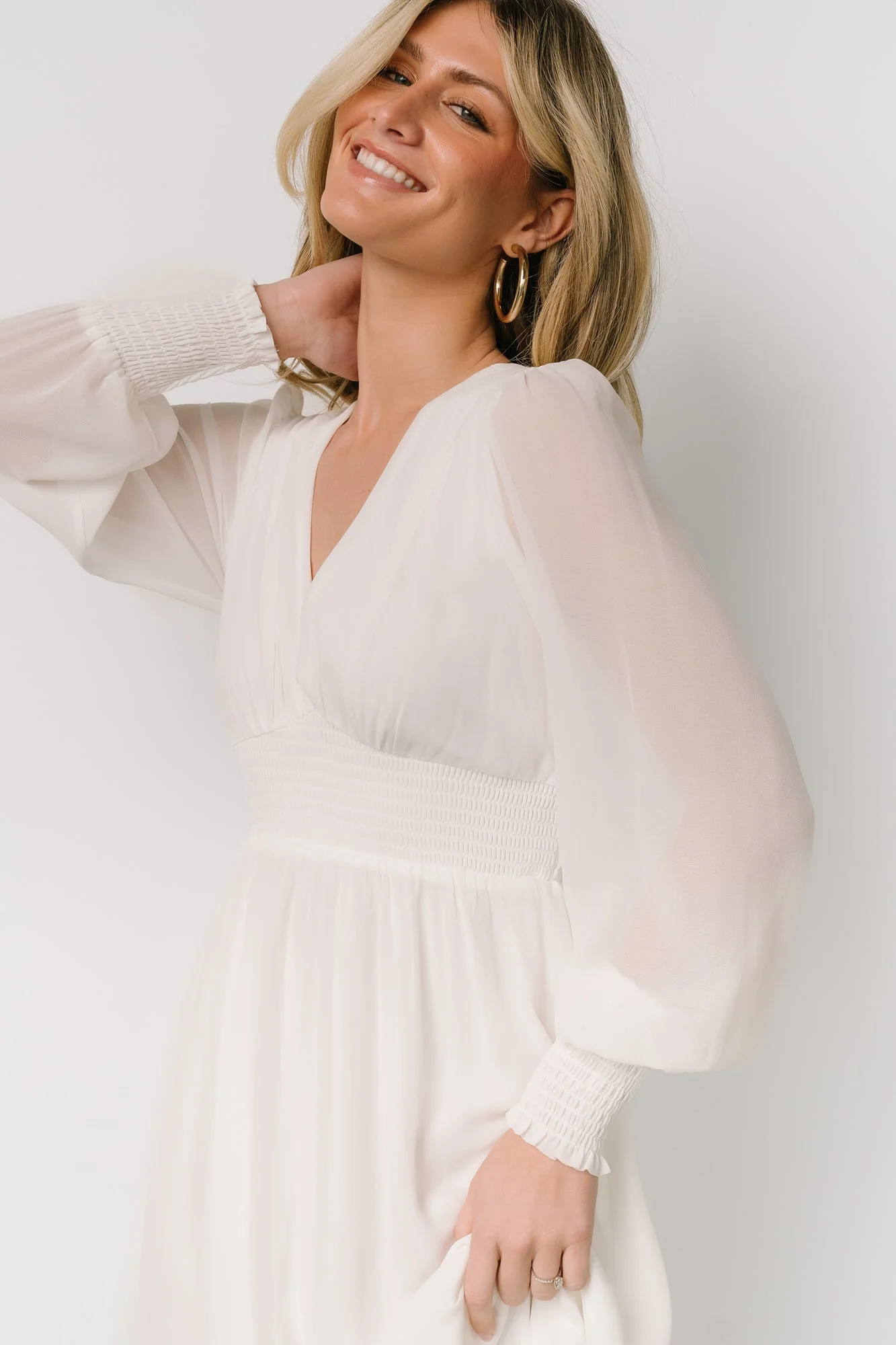 Olivia Maxi Dress | White - Image 5