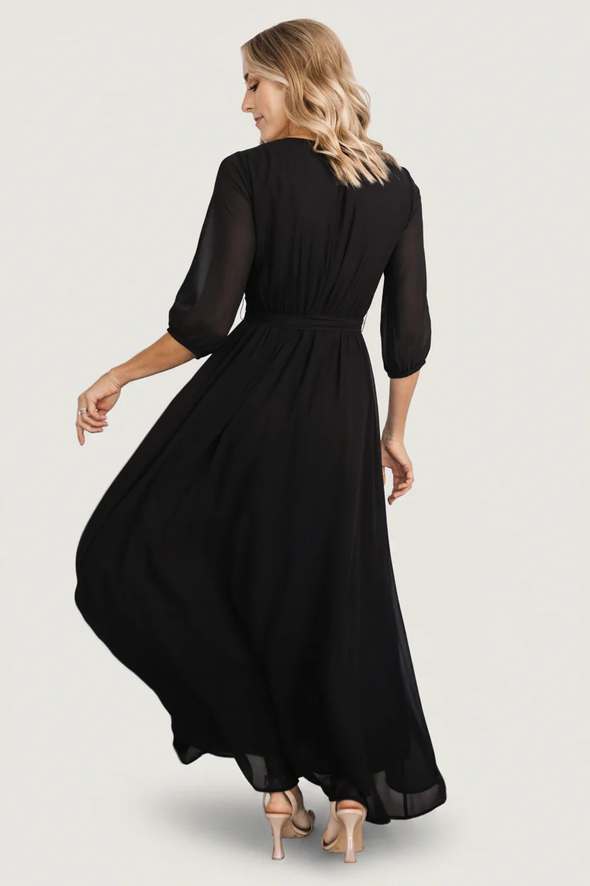 Rebecca Maxi Dress | Black - Image 4