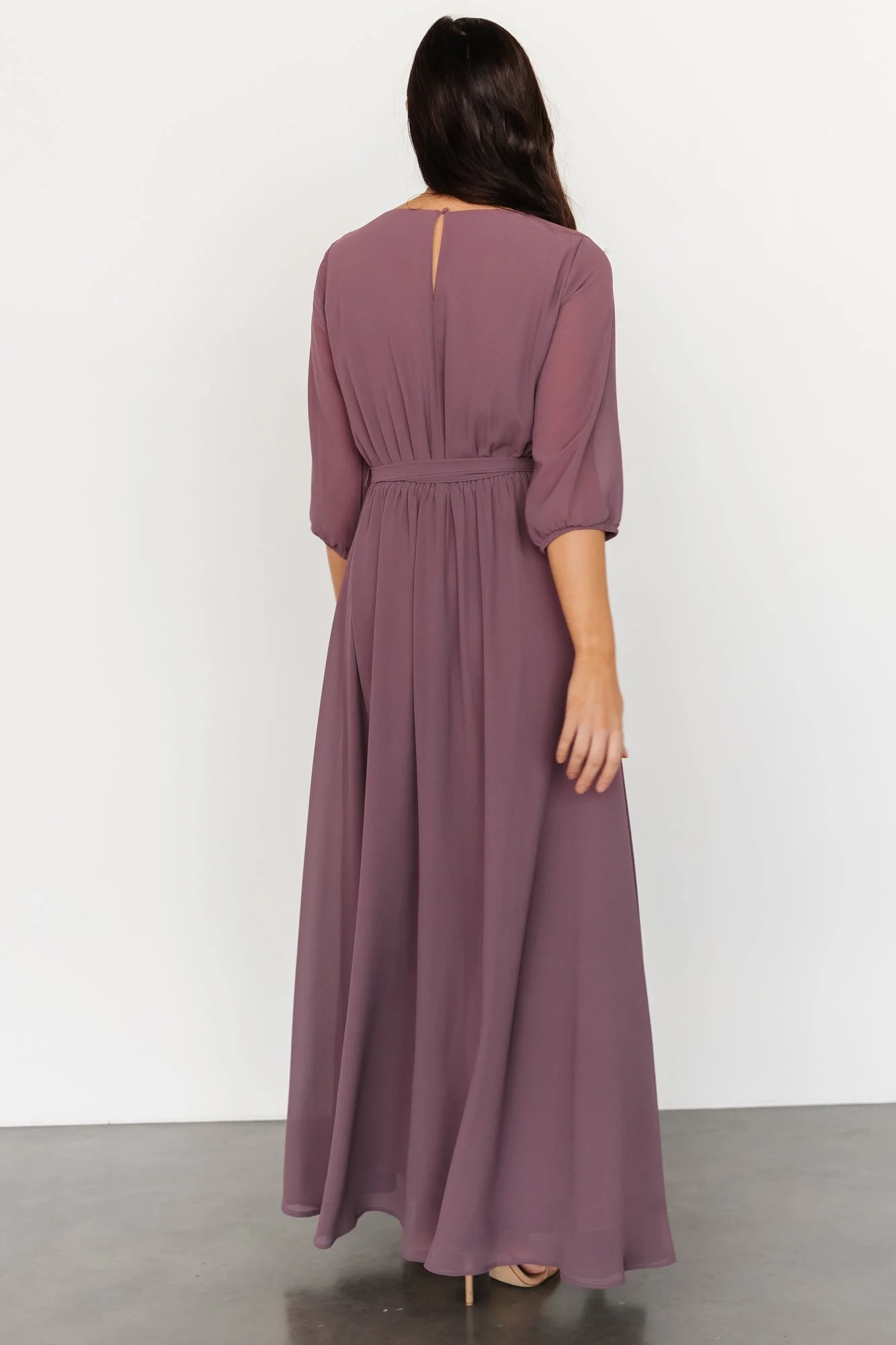 Rebecca Maxi Dress | Vintage Plum - Image 4