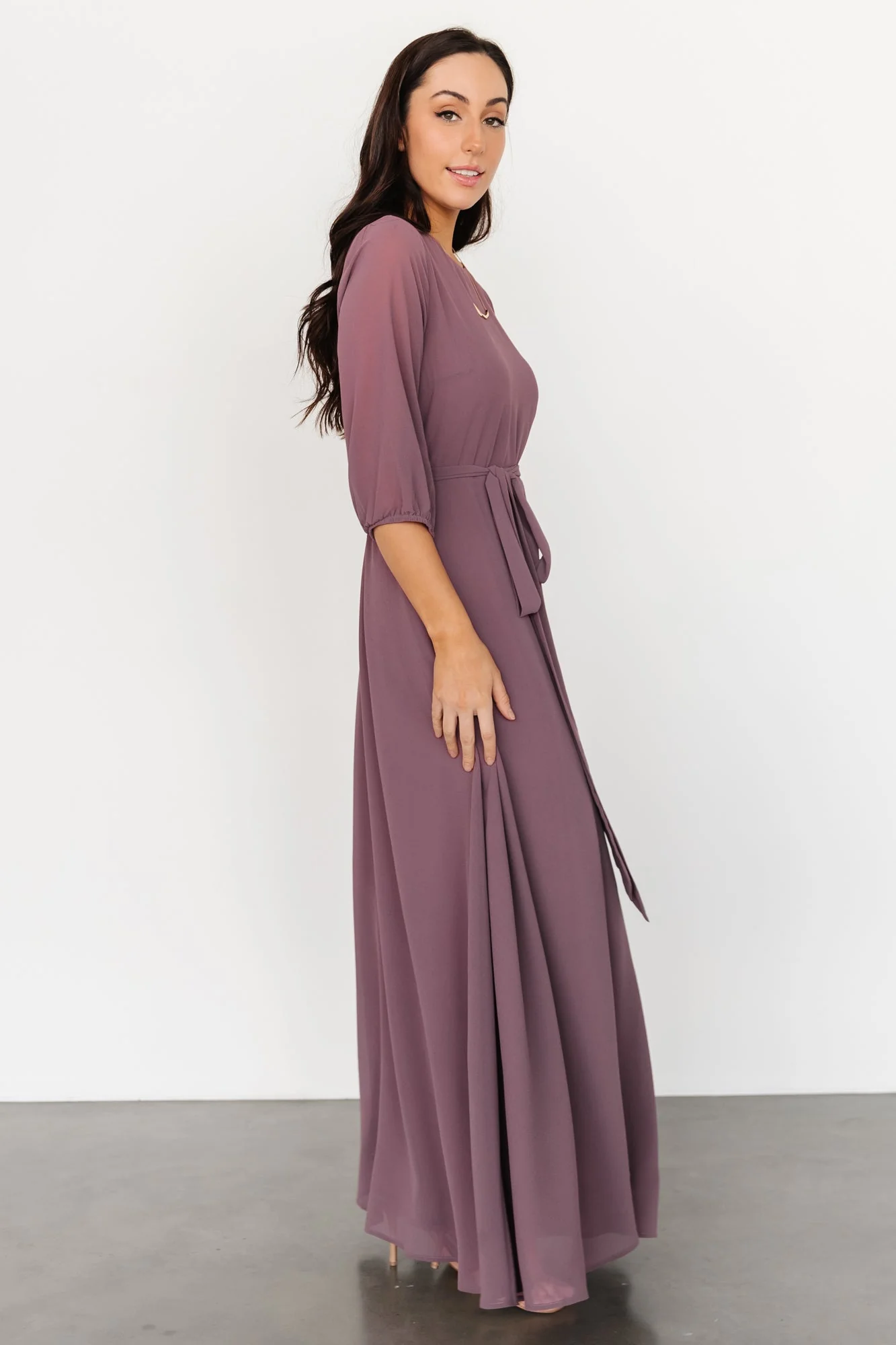 Rebecca Maxi Dress | Vintage Plum - Image 5