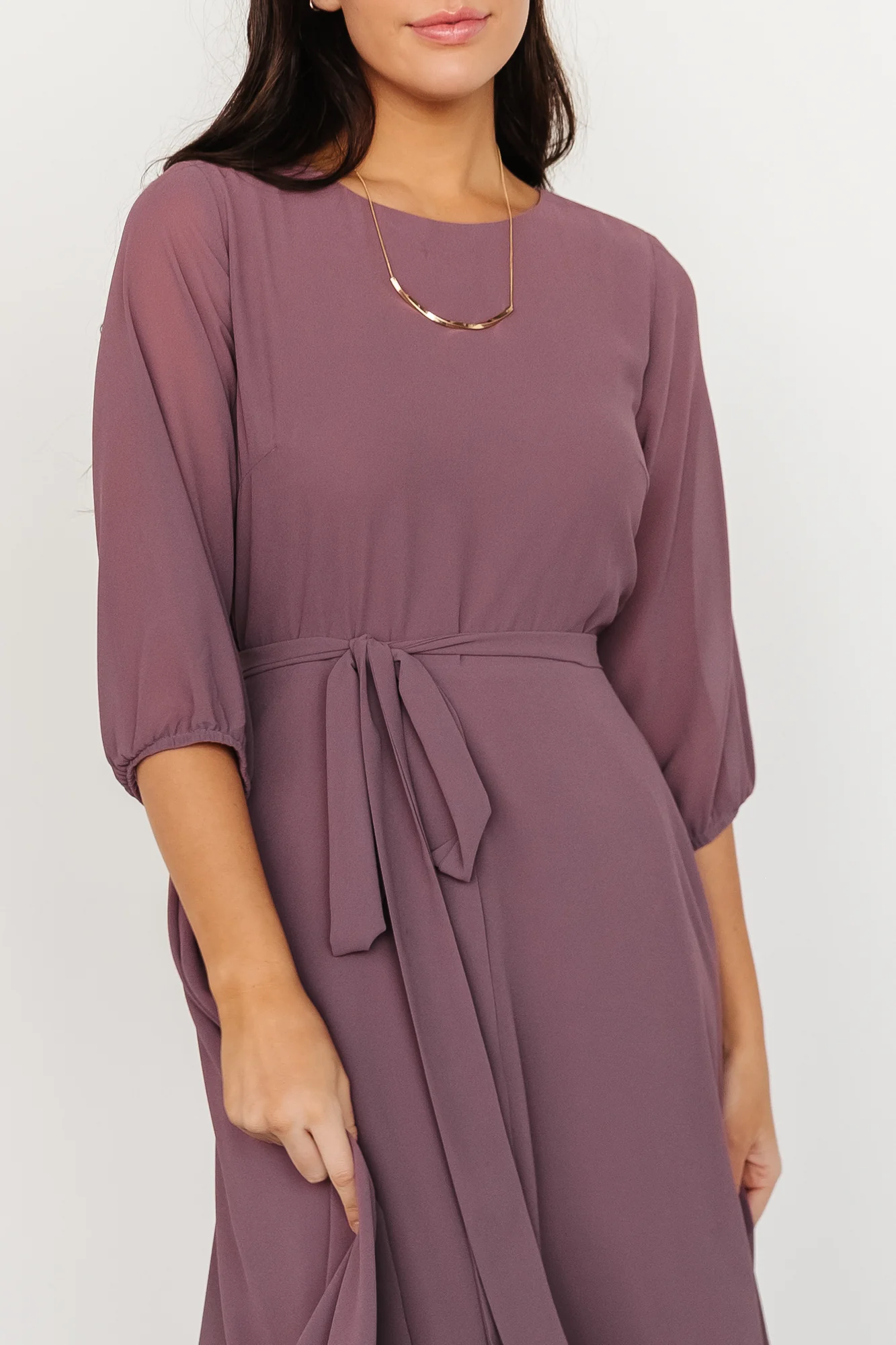 Rebecca Maxi Dress | Vintage Plum - Image 6