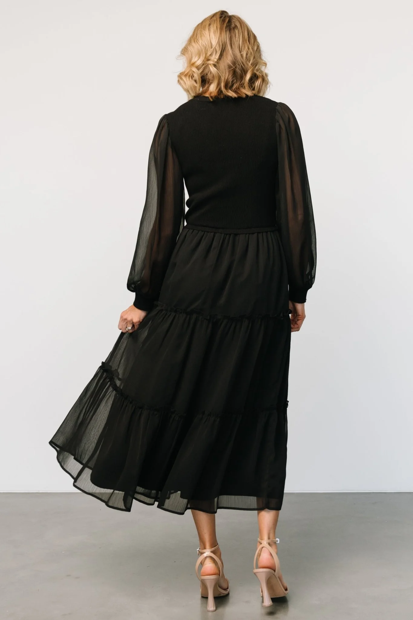Remi Ribbed Maxi Dress | Black - Image 4