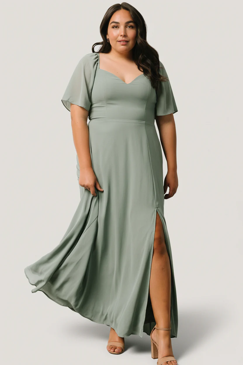 Sierra Sweetheart Maxi Dress | Eucalyptus - Image 3