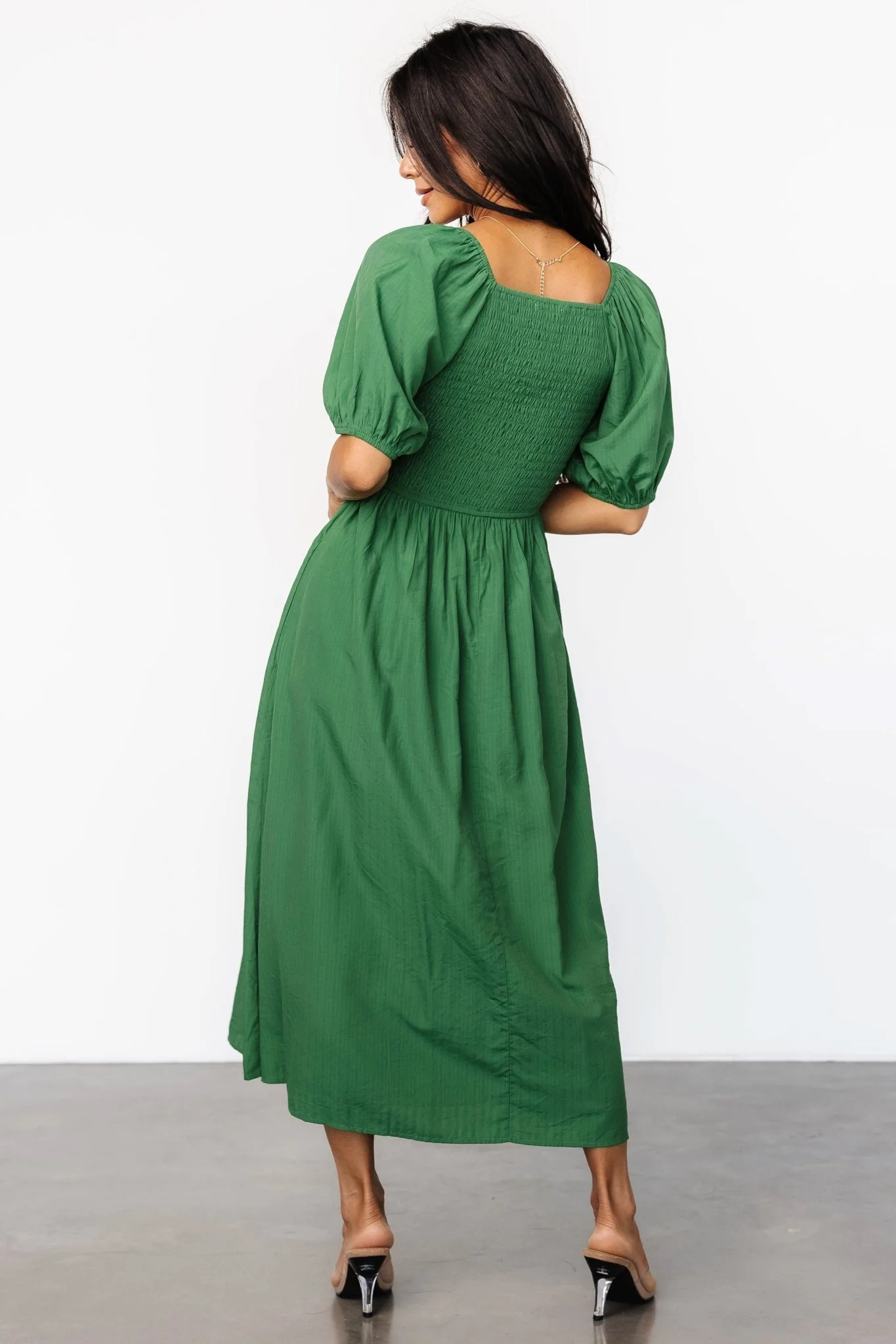 Stefania Midi Dress | Green - Image 5