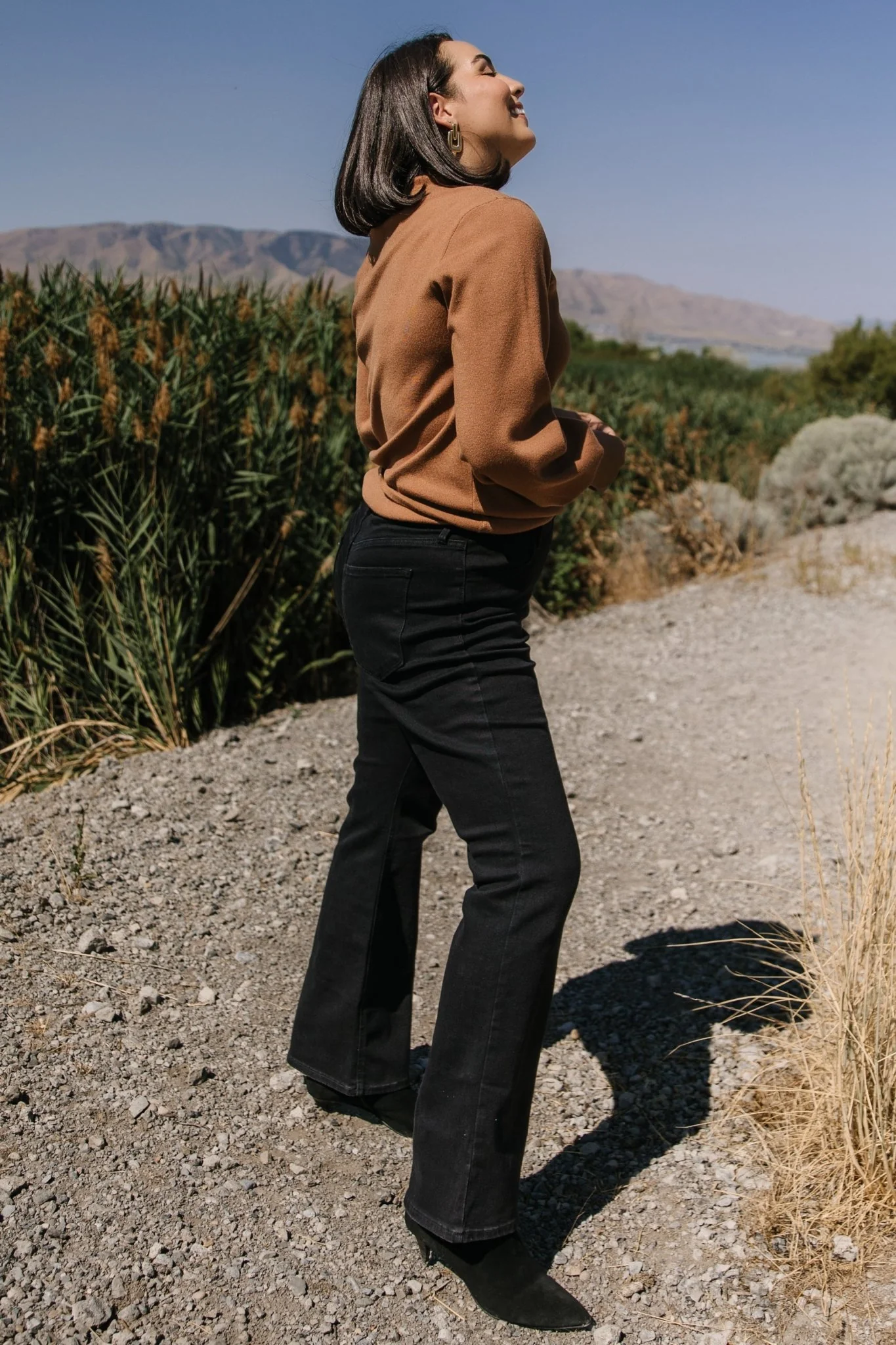 Sutton Sweater Top | Brown - Image 6