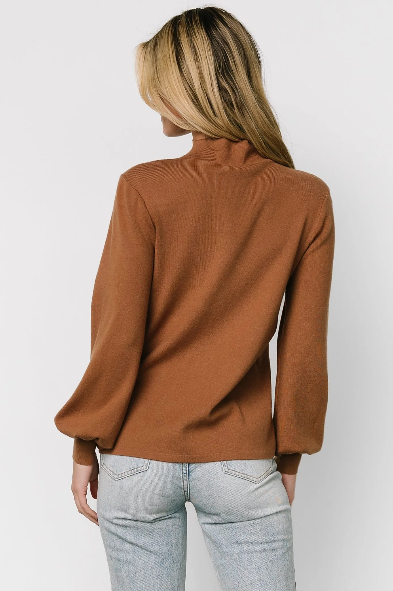 Sutton Sweater Top | Brown - Image 8
