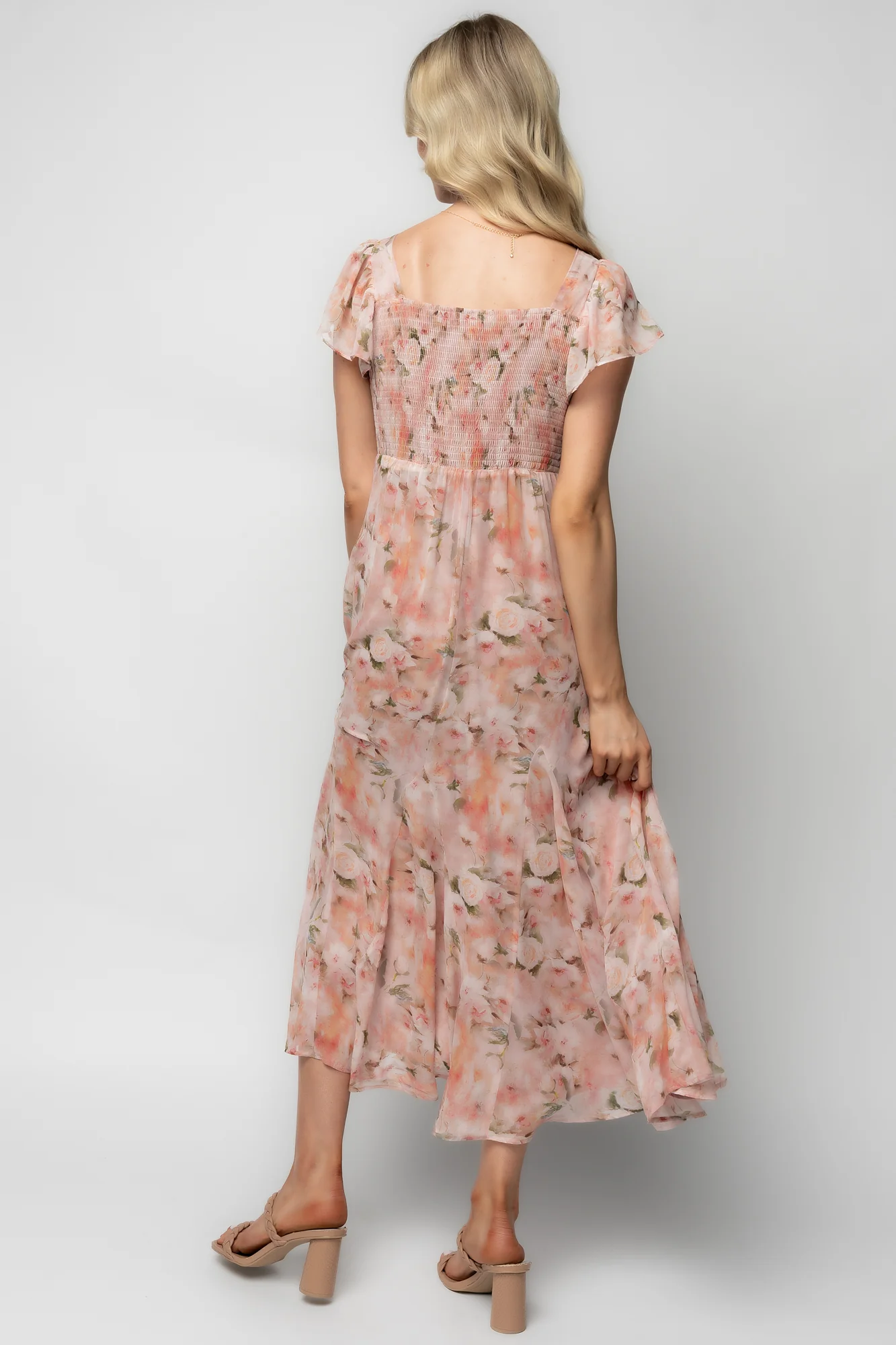 Teuila Midi Dress | Blush Floral - Image 4