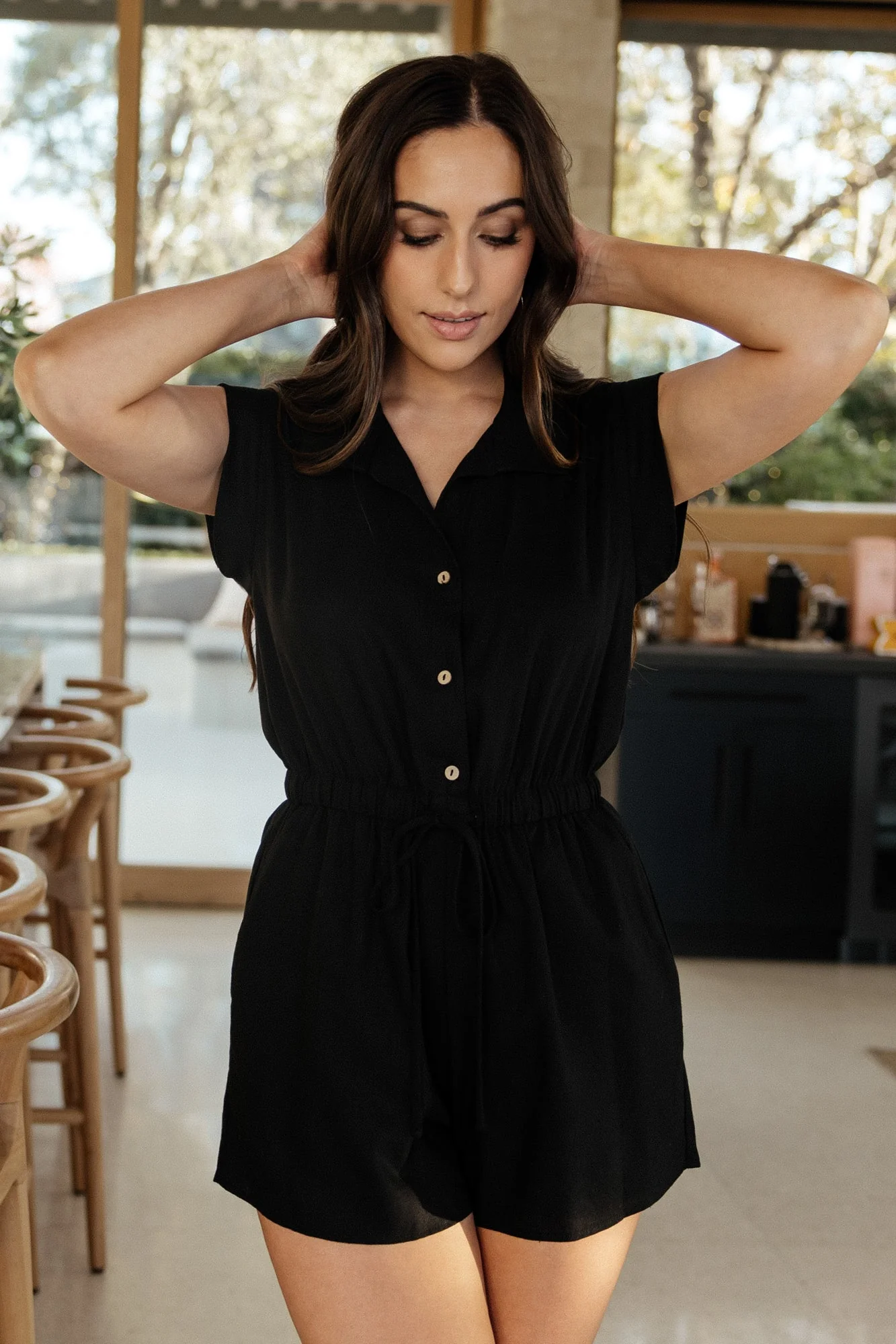 Toni Romper | Black - Image 3