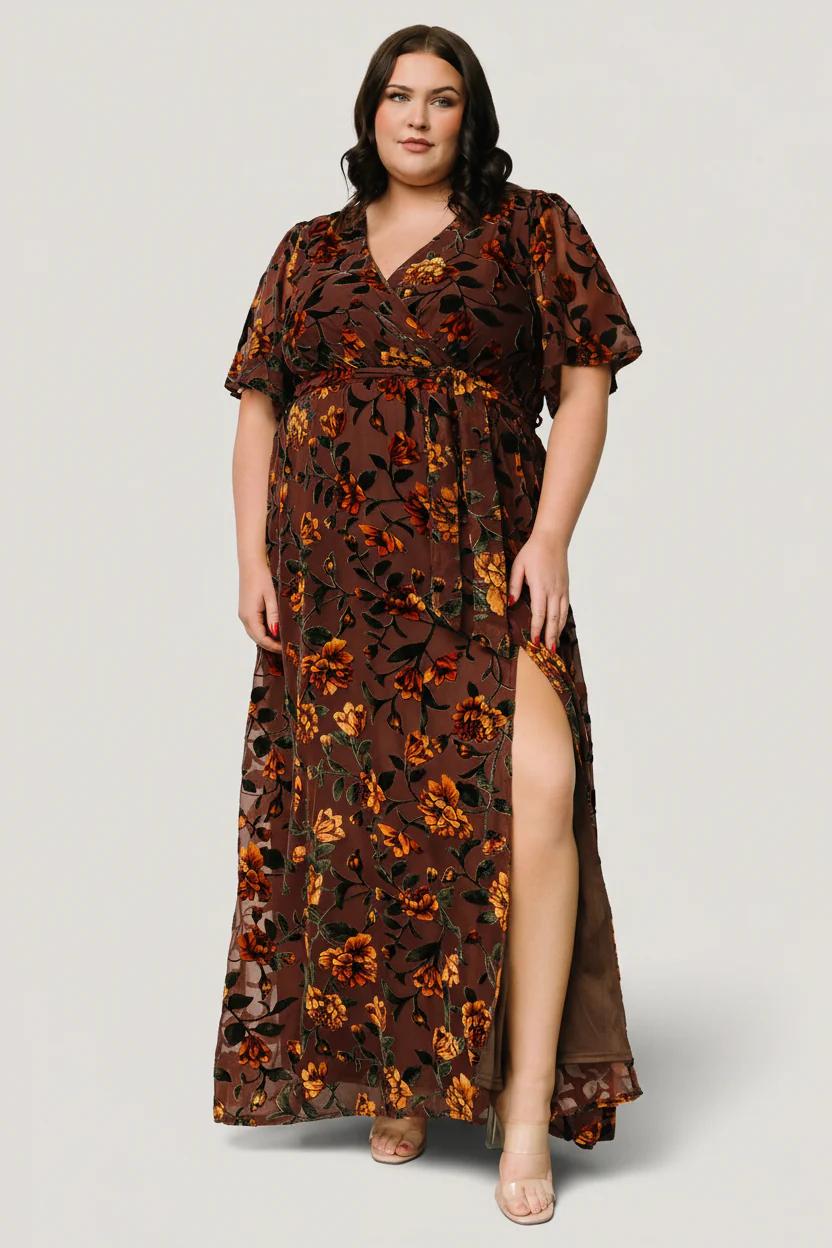 Uma Velvet Maxi Dress | Clove + Amber Floral - Image 5