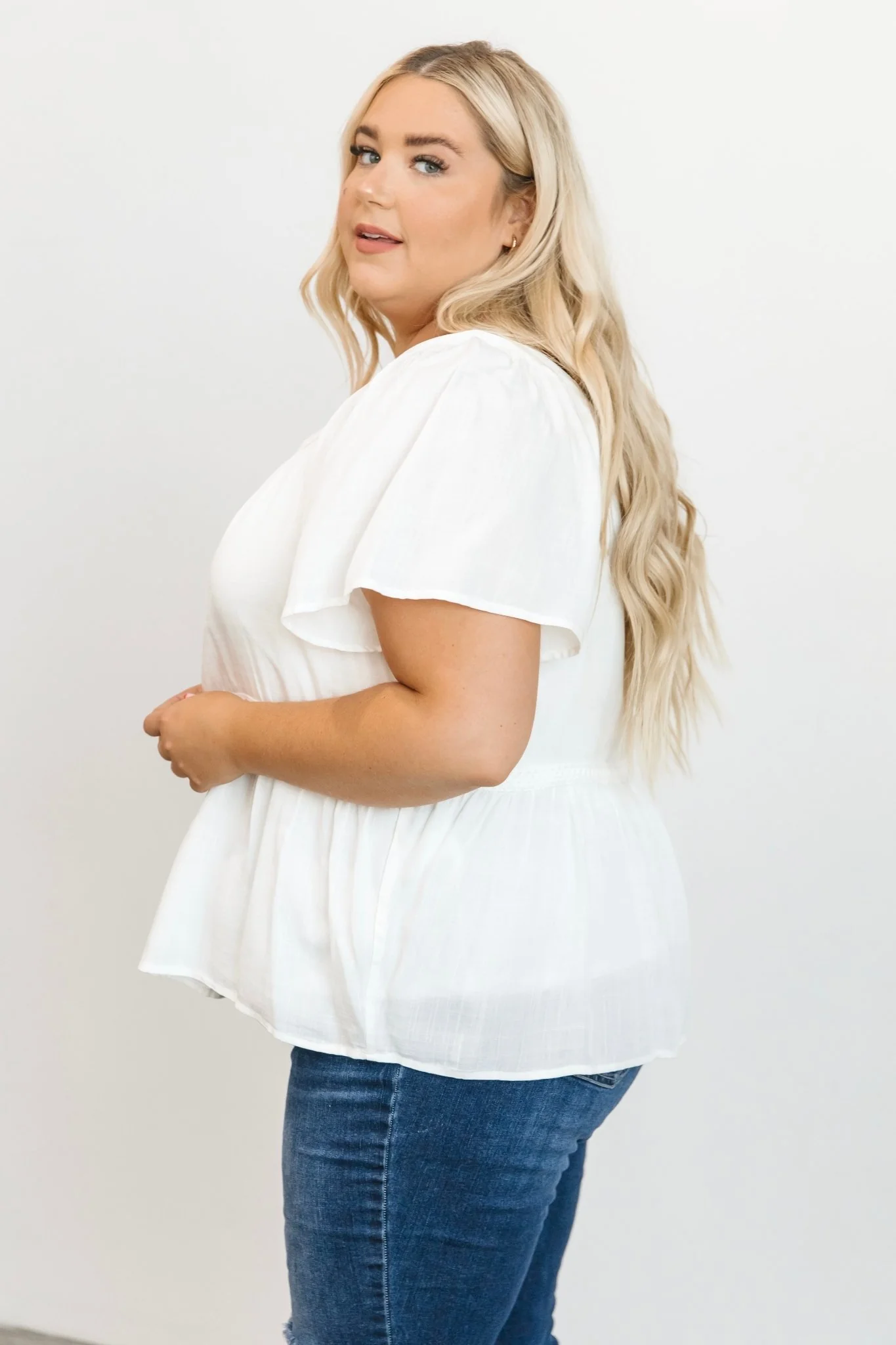 Unity Button Up Top | Off White - Image 4