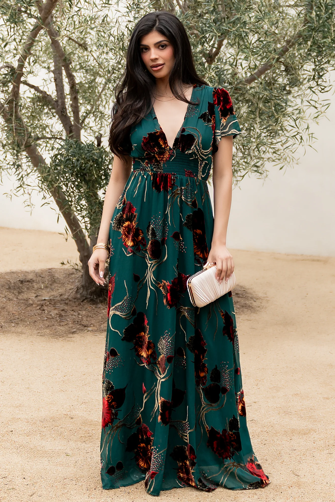 Valen Maxi Dress | Jade Multi - Image 3