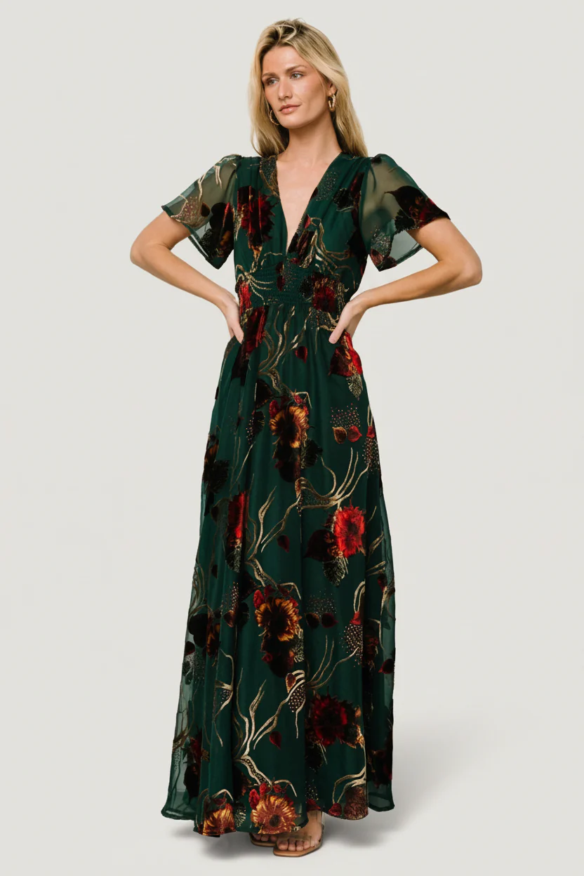 Valen Maxi Dress | Jade Multi - Image 7