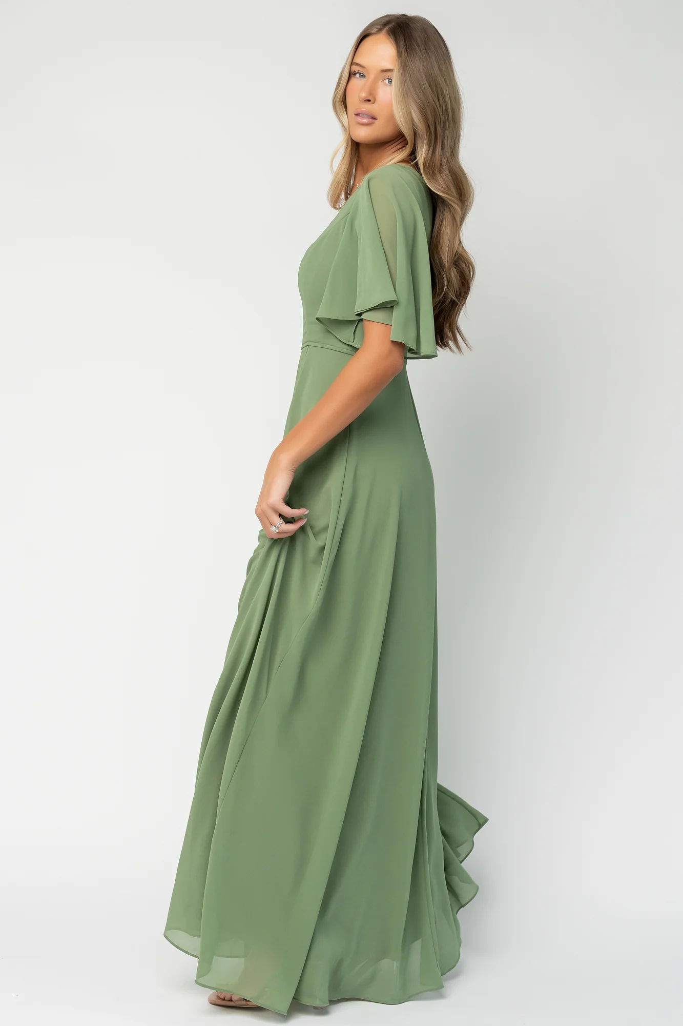 Valetta Maxi Dress | Olive - Image 6