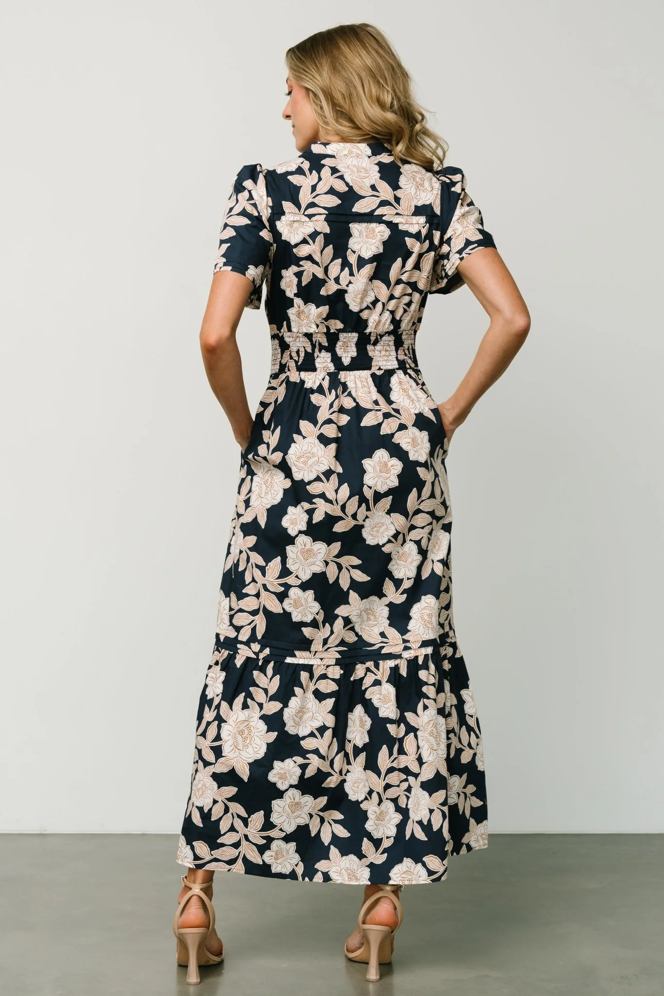 Vera Maxi Dress | Navy Floral - Image 6