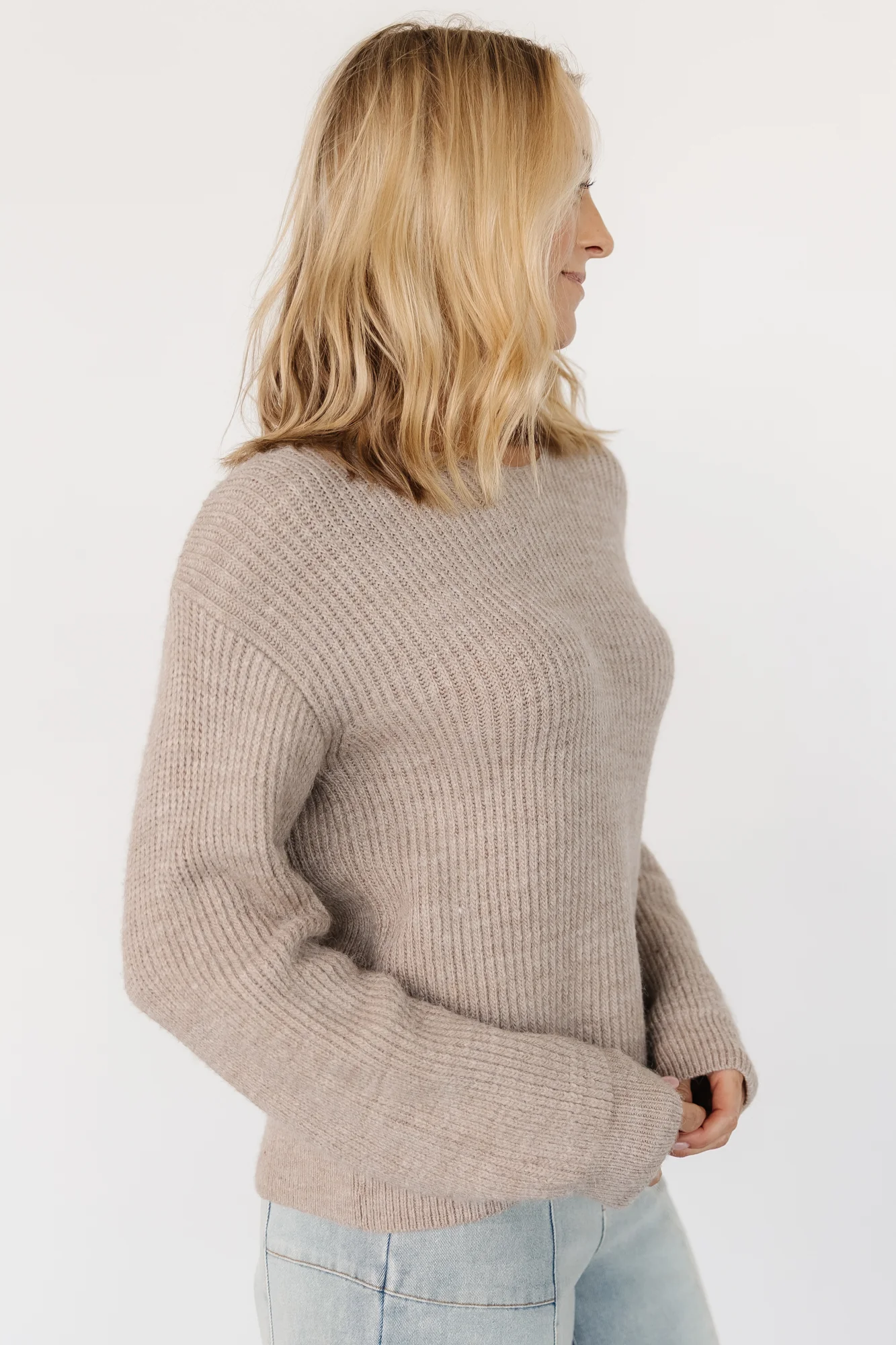 Viola Tie Back Sweater | Natural - Image 2