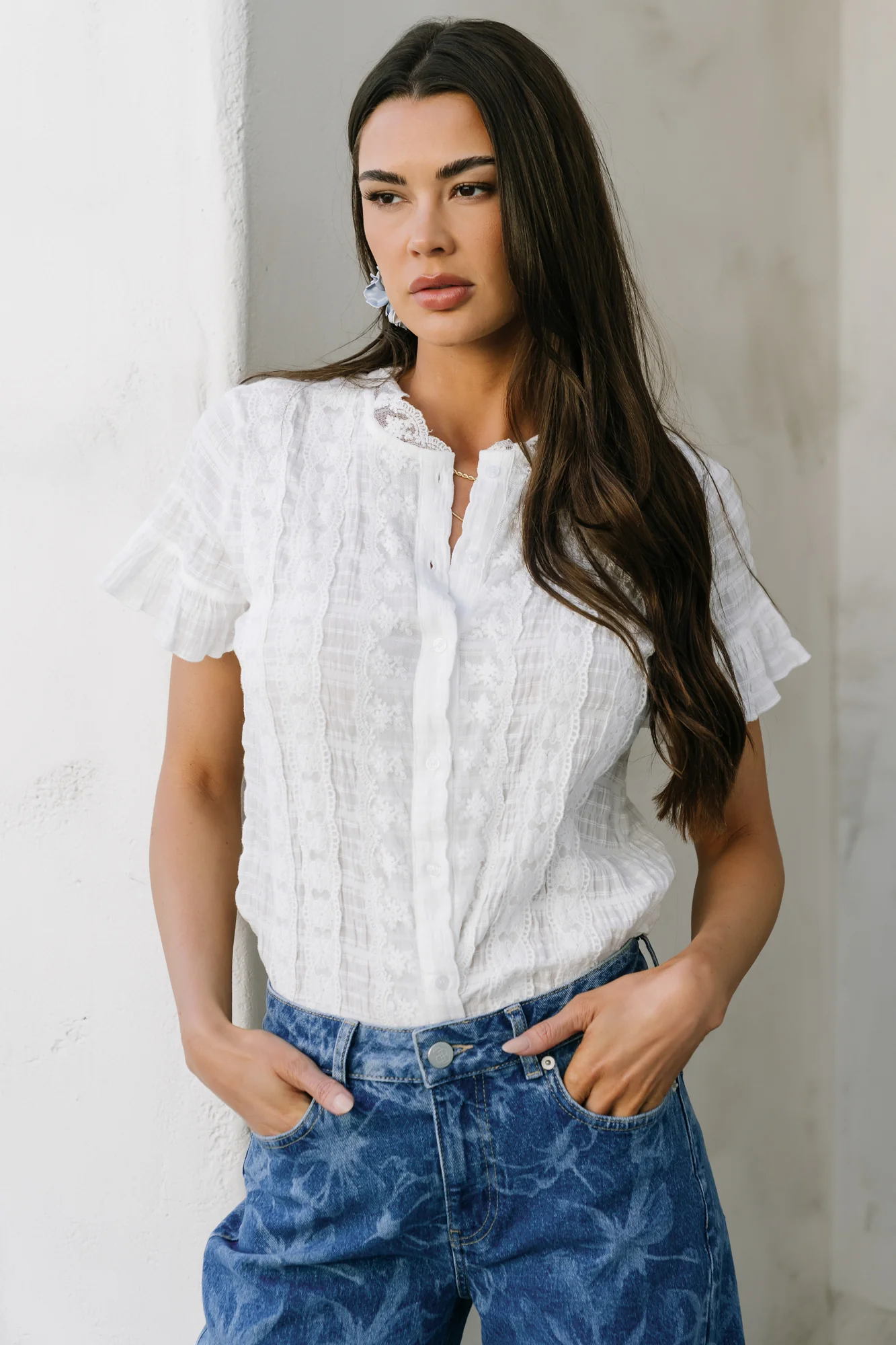 Zara Lace Top | White - Image 2